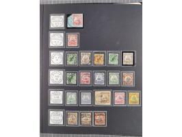 STEMPELSAMMLUNG: China bis Togo, Sammlung mit vielen klaren Stempeln, vielen Briefstücken, zum Teil auf Markwerten, teils sig