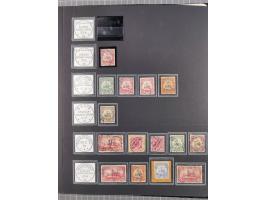 STEMPELSAMMLUNG: China bis Togo, Sammlung mit vielen klaren Stempeln, vielen Briefstücken, zum Teil auf Markwerten, teils sig