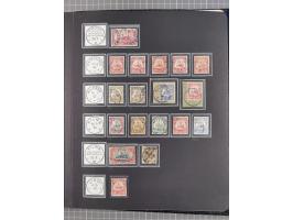 STEMPELSAMMLUNG: China bis Togo, Sammlung mit vielen klaren Stempeln, vielen Briefstücken, zum Teil auf Markwerten, teils sig