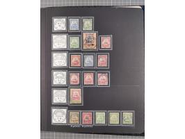 STEMPELSAMMLUNG: China bis Togo, Sammlung mit vielen klaren Stempeln, vielen Briefstücken, zum Teil auf Markwerten, teils sig