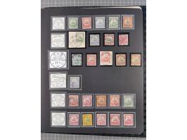 STEMPELSAMMLUNG: China bis Togo, Sammlung mit vielen klaren Stempeln, vielen Briefstücken, zum Teil auf Markwerten, teils sig