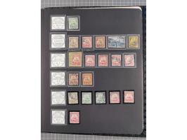 STEMPELSAMMLUNG: China bis Togo, Sammlung mit vielen klaren Stempeln, vielen Briefstücken, zum Teil auf Markwerten, teils sig