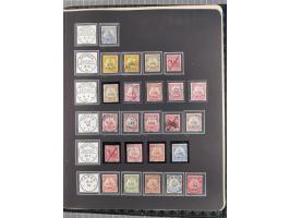 STEMPELSAMMLUNG: China bis Togo, Sammlung mit vielen klaren Stempeln, vielen Briefstücken, zum Teil auf Markwerten, teils sig