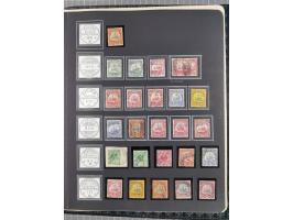 STEMPELSAMMLUNG: China bis Togo, Sammlung mit vielen klaren Stempeln, vielen Briefstücken, zum Teil auf Markwerten, teils sig