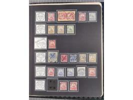 STEMPELSAMMLUNG: China bis Togo, Sammlung mit vielen klaren Stempeln, vielen Briefstücken, zum Teil auf Markwerten, teils sig