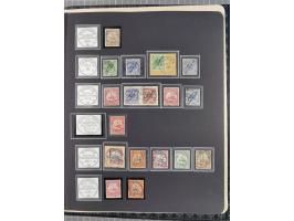 STEMPELSAMMLUNG: China bis Togo, Sammlung mit vielen klaren Stempeln, vielen Briefstücken, zum Teil auf Markwerten, teils sig