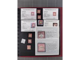 1872/75, gestempelte Sammlung mit ca. 150 Marken/Briefstücken, dabei seltene Stempel, Zufallsentwertungen, raue Zähnung, Plat