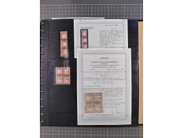 1872/75, Sammlung mit rund 200 Marken/Briefstücken und 30 Belegen, dabei zahlreiche Plattenfehler, Prägefehler, raue Zähnung,