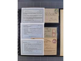 1872/75, Sammlung mit rund 200 Marken/Briefstücken und 30 Belegen, dabei zahlreiche Plattenfehler, Prägefehler, raue Zähnung,