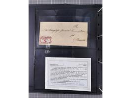 1872/75, Groschenbezirk, rund 60 Briefe und Ganzsachen, dabei viele interessante Belege, u.a. 1 (3) auf Drucksache nach Amste