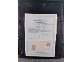 1872/75, Groschenbezirk, rund 60 Briefe und Ganzsachen, dabei viele interessante Belege, u.a. 1 (3) auf Drucksache nach Amste