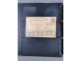 1872/75, Groschenbezirk, rund 60 Briefe und Ganzsachen, dabei viele interessante Belege, u.a. 1 (3) auf Drucksache nach Amste