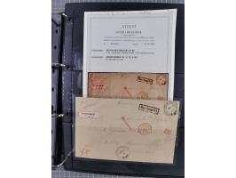 1872/75, Groschenbezirk, rund 60 Briefe und Ganzsachen, dabei viele interessante Belege, u.a. 1 (3) auf Drucksache nach Amste