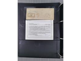 1872/75, Groschenbezirk, rund 60 Briefe und Ganzsachen, dabei viele interessante Belege, u.a. 1 (3) auf Drucksache nach Amste