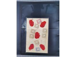 1872/75, Groschenbezirk, rund 60 Briefe und Ganzsachen, dabei viele interessante Belege, u.a. 1 (3) auf Drucksache nach Amste