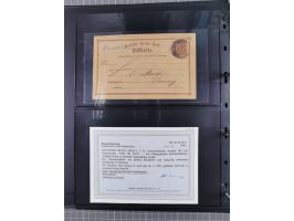 1872/75, Groschenbezirk, rund 60 Briefe und Ganzsachen, dabei viele interessante Belege, u.a. 1 (3) auf Drucksache nach Amste