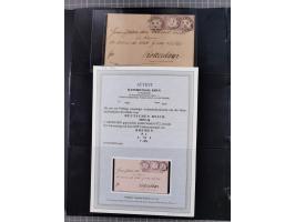 1872/75, Groschenbezirk, rund 60 Briefe und Ganzsachen, dabei viele interessante Belege, u.a. 1 (3) auf Drucksache nach Amste