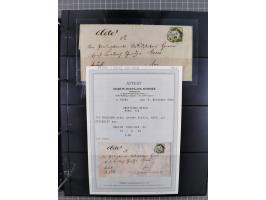 1872/75, Groschenbezirk, rund 60 Briefe und Ganzsachen, dabei viele interessante Belege, u.a. 1 (3) auf Drucksache nach Amste