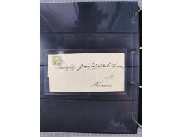 1872/75, Groschenbezirk, rund 60 Briefe und Ganzsachen, dabei viele interessante Belege, u.a. 1 (3) auf Drucksache nach Amste