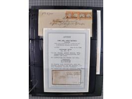 1872/75, Groschenbezirk, rund 60 Briefe und Ganzsachen, dabei viele interessante Belege, u.a. 1 (3) auf Drucksache nach Amste