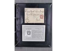 1872/75, Groschenbezirk, rund 60 Briefe und Ganzsachen, dabei viele interessante Belege, u.a. 1 (3) auf Drucksache nach Amste