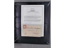 1872/75, Groschenbezirk, rund 60 Briefe und Ganzsachen, dabei viele interessante Belege, u.a. 1 (3) auf Drucksache nach Amste