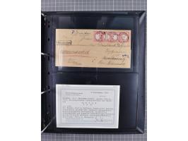 1872/75, Groschenbezirk, rund 60 Briefe und Ganzsachen, dabei viele interessante Belege, u.a. 1 (3) auf Drucksache nach Amste