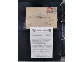 1872/75, Groschenbezirk, rund 60 Briefe und Ganzsachen, dabei viele interessante Belege, u.a. 1 (3) auf Drucksache nach Amste