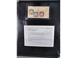 1872/75, Groschenbezirk, rund 60 Briefe und Ganzsachen, dabei viele interessante Belege, u.a. 1 (3) auf Drucksache nach Amste