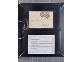 1872/75, Groschenbezirk, rund 60 Briefe und Ganzsachen, dabei viele interessante Belege, u.a. 1 (3) auf Drucksache nach Amste