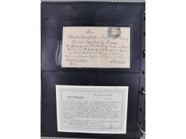 1872/75, Groschenbezirk, rund 60 Briefe und Ganzsachen, dabei viele interessante Belege, u.a. 1 (3) auf Drucksache nach Amste