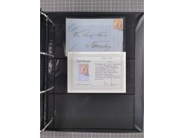 1872/75, Groschenbezirk, rund 60 Briefe und Ganzsachen, dabei viele interessante Belege, u.a. 1 (3) auf Drucksache nach Amste