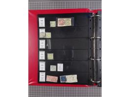 1852/65 (ca.), Sammlung der Nummernstempel ex Nr. 1 bis Nr. 415, überschlägig 700 Marken und 90 Briefe (teils Vorderseiten), 