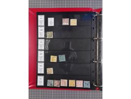 1852/65 (ca.), Sammlung der Nummernstempel ex Nr. 1 bis Nr. 415, überschlägig 700 Marken und 90 Briefe (teils Vorderseiten), 