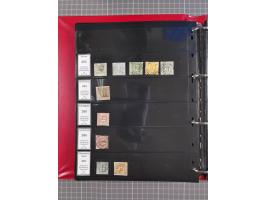 1852/65 (ca.), Sammlung der Nummernstempel ex Nr. 1 bis Nr. 415, überschlägig 700 Marken und 90 Briefe (teils Vorderseiten), 