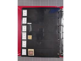 1852/65 (ca.), Sammlung der Nummernstempel ex Nr. 1 bis Nr. 415, überschlägig 700 Marken und 90 Briefe (teils Vorderseiten), 