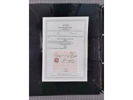 1872/75, Kreuzerbezirk, Sammlung von 31 Belegen, dabei Farbfrankaturen Michel 7 + 8, Mi. 8 EF auf Brief in den eigenen Landzu