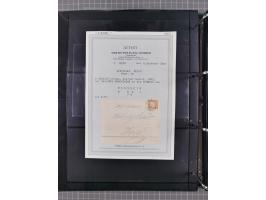 1872/75, Kreuzerbezirk, Sammlung von 31 Belegen, dabei Farbfrankaturen Michel 7 + 8, Mi. 8 EF auf Brief in den eigenen Landzu