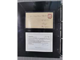 1872/75, Kreuzerbezirk, Sammlung von 31 Belegen, dabei Farbfrankaturen Michel 7 + 8, Mi. 8 EF auf Brief in den eigenen Landzu