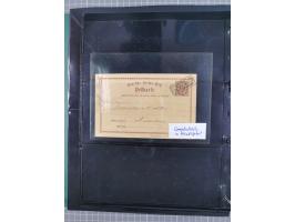 1872/75, Kreuzerbezirk, Sammlung von 31 Belegen, dabei Farbfrankaturen Michel 7 + 8, Mi. 8 EF auf Brief in den eigenen Landzu