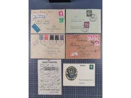 1850/1950 (ca.), umfangreicher Bestand mit über 700 Briefen und Karten, inkl. Bayern und Alliierte Besetzung, Schwerpunt Drit