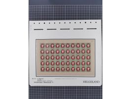 NEUDRUCKE: LEIPZIGER Neudrucke, umfangreiche Bogensammlung mit über 130 Stück, vorwiegend postfrisch, alles sauber auf Blätte