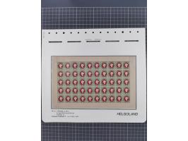 NEUDRUCKE: LEIPZIGER Neudrucke, umfangreiche Bogensammlung mit über 130 Stück, vorwiegend postfrisch, alles sauber auf Blätte