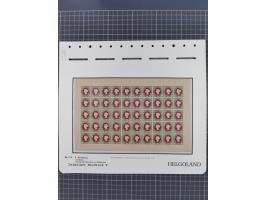 NEUDRUCKE: LEIPZIGER Neudrucke, umfangreiche Bogensammlung mit über 130 Stück, vorwiegend postfrisch, alles sauber auf Blätte