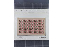 NEUDRUCKE: LEIPZIGER Neudrucke, umfangreiche Bogensammlung mit über 130 Stück, vorwiegend postfrisch, alles sauber auf Blätte