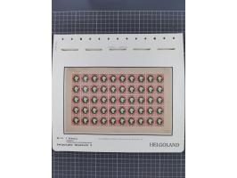 NEUDRUCKE: LEIPZIGER Neudrucke, umfangreiche Bogensammlung mit über 130 Stück, vorwiegend postfrisch, alles sauber auf Blätte