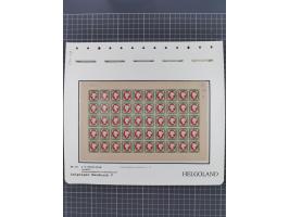 NEUDRUCKE: LEIPZIGER Neudrucke, umfangreiche Bogensammlung mit über 130 Stück, vorwiegend postfrisch, alles sauber auf Blätte