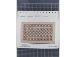 NEUDRUCKE: LEIPZIGER Neudrucke, umfangreiche Bogensammlung mit über 130 Stück, vorwiegend postfrisch, alles sauber auf Blätte