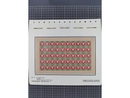 NEUDRUCKE: LEIPZIGER Neudrucke, umfangreiche Bogensammlung mit über 130 Stück, vorwiegend postfrisch, alles sauber auf Blätte