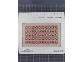 NEUDRUCKE: LEIPZIGER Neudrucke, umfangreiche Bogensammlung mit über 130 Stück, vorwiegend postfrisch, alles sauber auf Blätte